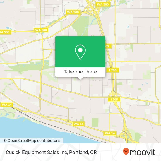 Cusick Equipment Sales Inc map