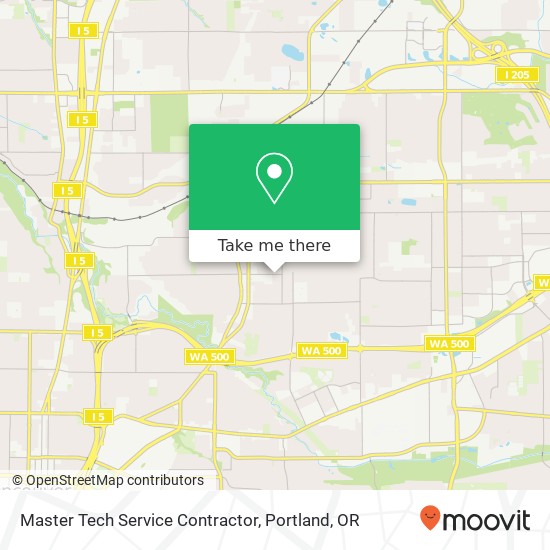 Master Tech Service Contractor map