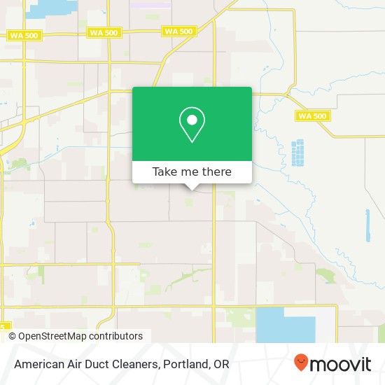 American Air Duct Cleaners map