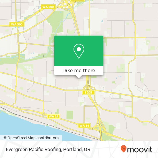 Evergreen Pacific Roofing map