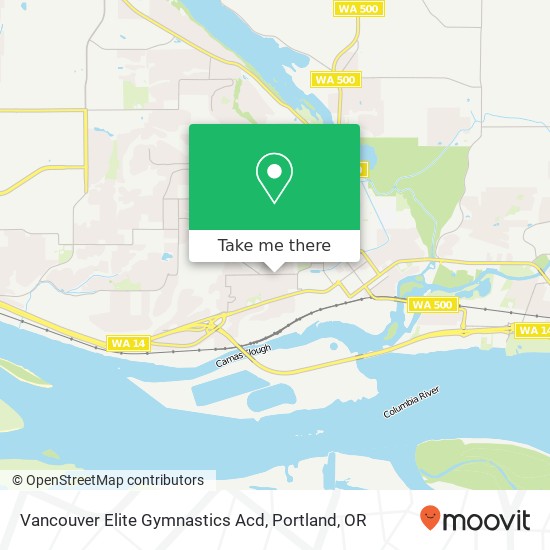 Mapa de Vancouver Elite Gymnastics Acd