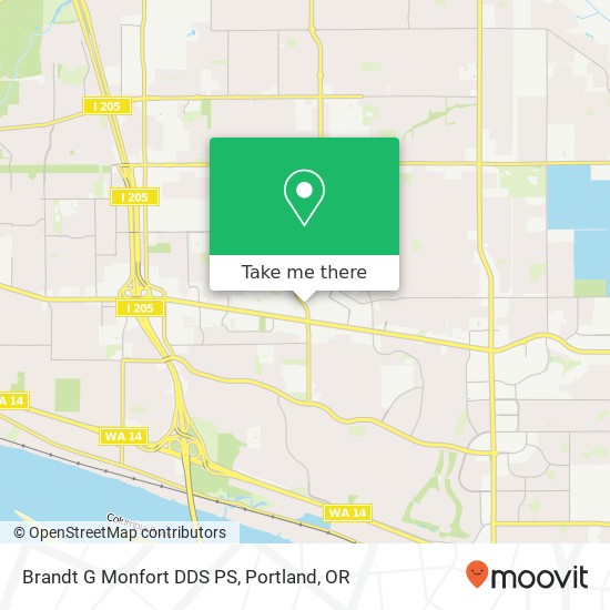 Brandt G Monfort DDS PS map