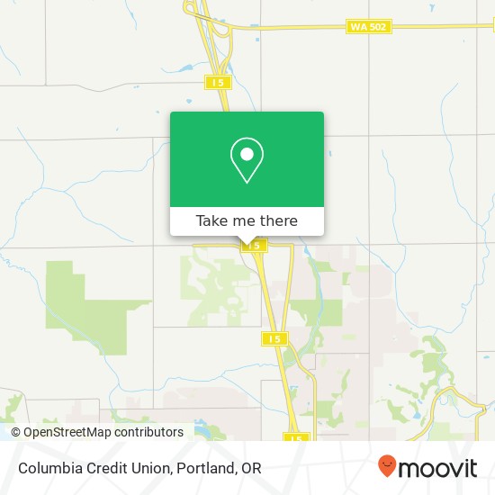 Columbia Credit Union map