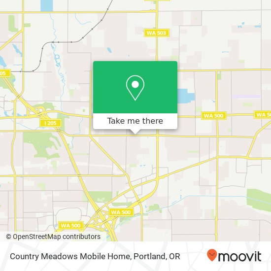 Country Meadows Mobile Home map