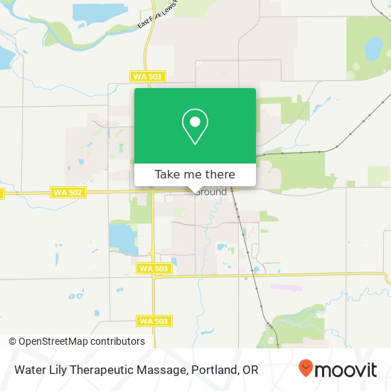 Water Lily Therapeutic Massage map