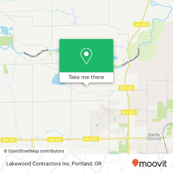 Lakewood Contractors Inc map