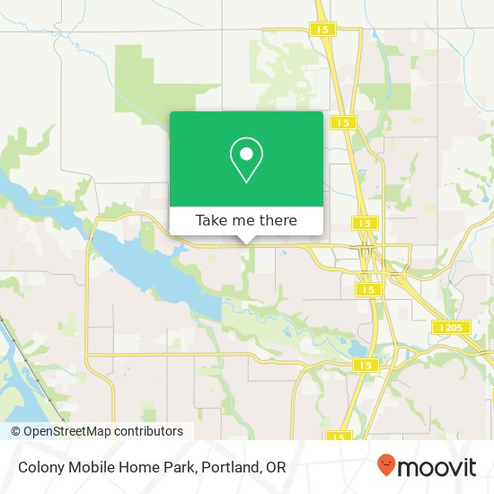 Mapa de Colony Mobile Home Park