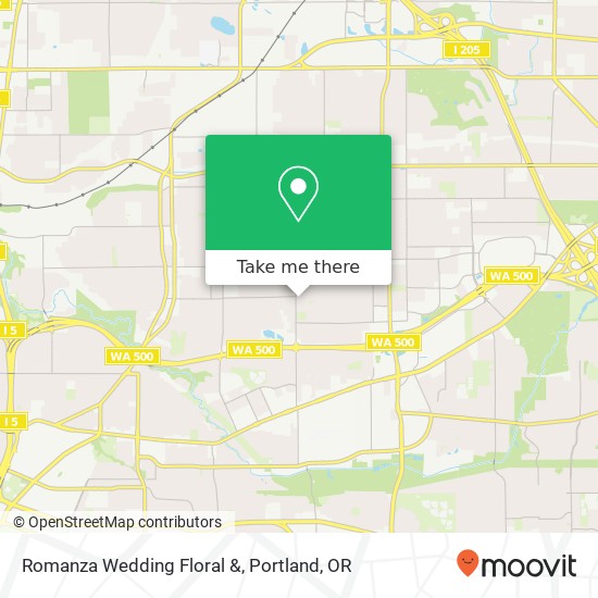 Mapa de Romanza Wedding Floral &