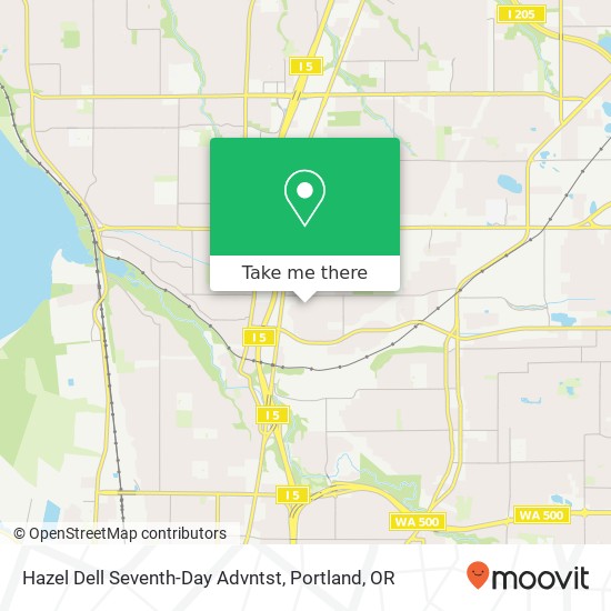 Hazel Dell Seventh-Day Advntst map