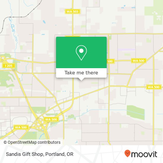 Sandis Gift Shop map