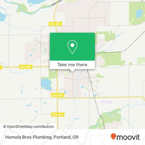 Homola Bros Plumbing map
