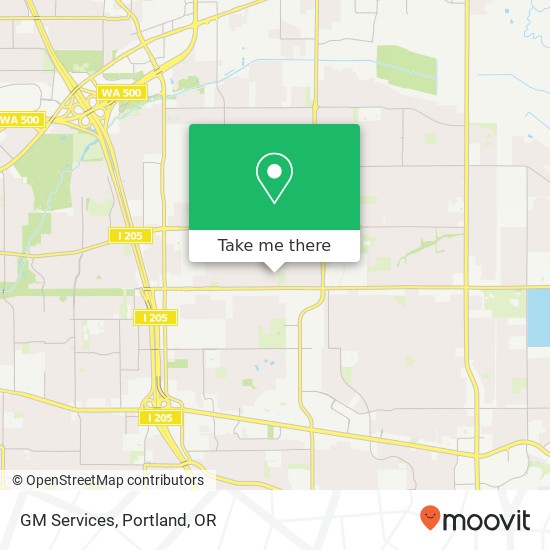 GM Services map