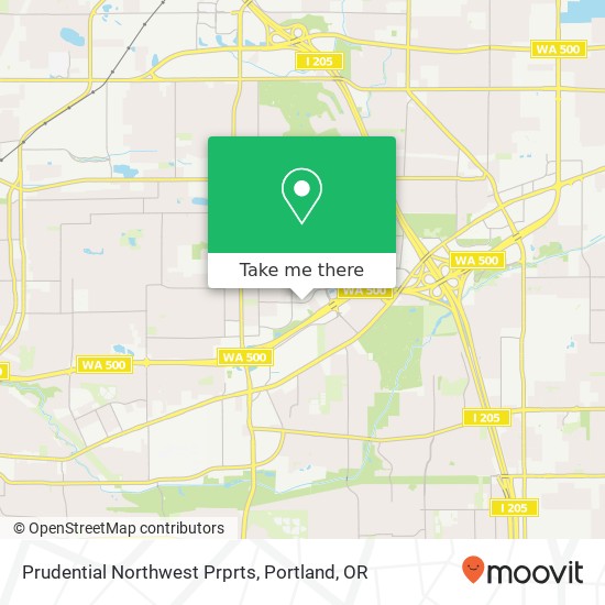 Prudential Northwest Prprts map