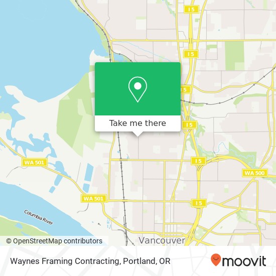 Waynes Framing Contracting map