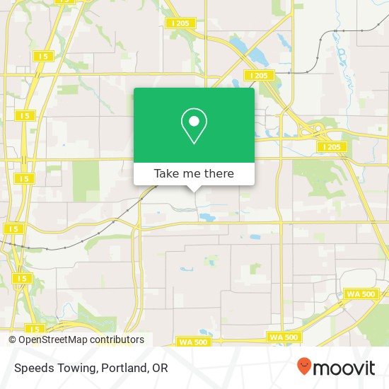 Mapa de Speeds Towing