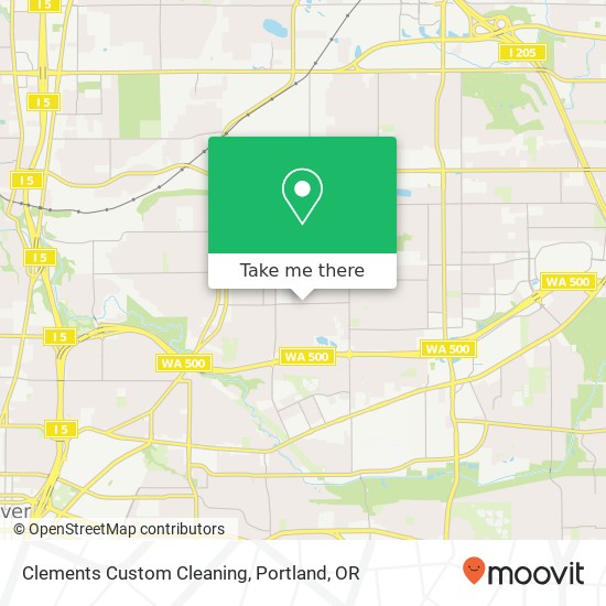 Clements Custom Cleaning map
