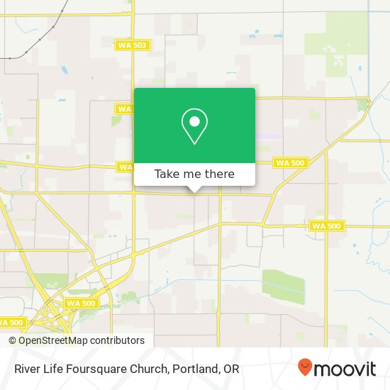 River Life Foursquare Church map