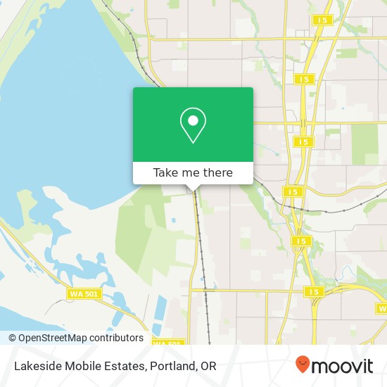 Lakeside Mobile Estates map