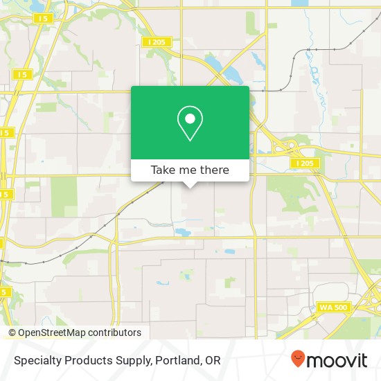 Mapa de Specialty Products Supply