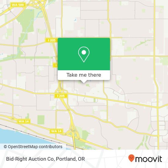 Mapa de Bid-Right Auction Co