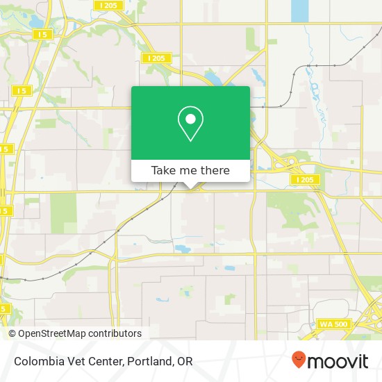 Colombia Vet Center map