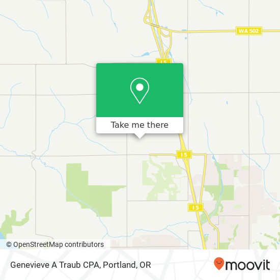 Genevieve A Traub CPA map