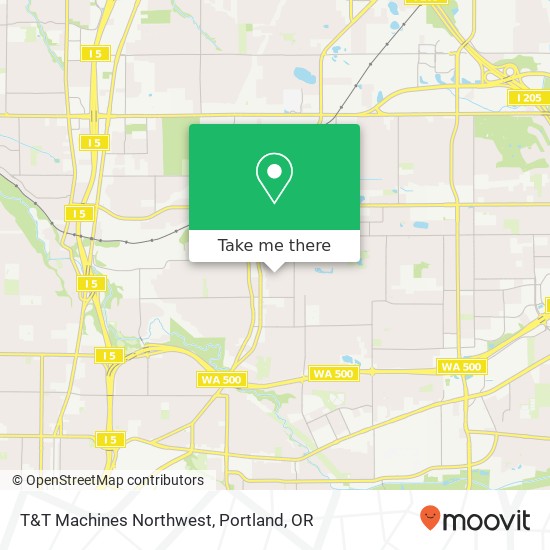 T&T Machines Northwest map