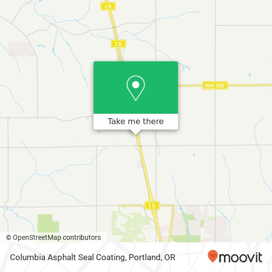 Mapa de Columbia Asphalt Seal Coating