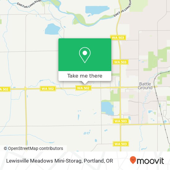 Lewisville Meadows Mini-Storag map