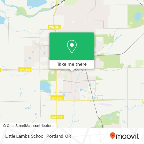 Little Lambs School map