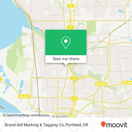 Mapa de Brand-Aid Marking & Tagging Co