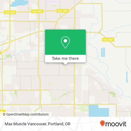 Max Muscle Vancouver map