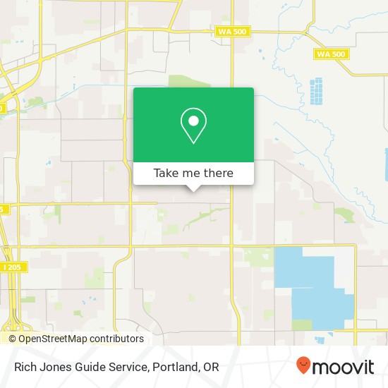 Mapa de Rich Jones Guide Service