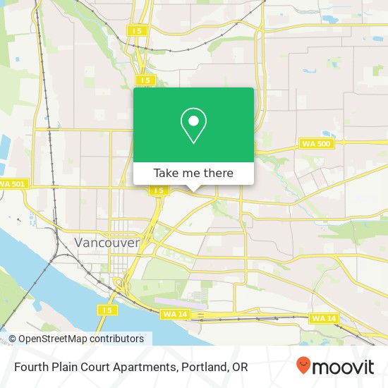 Fourth Plain Court Apartments map