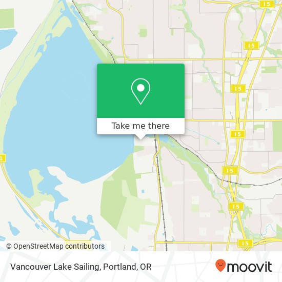 Vancouver Lake Sailing map