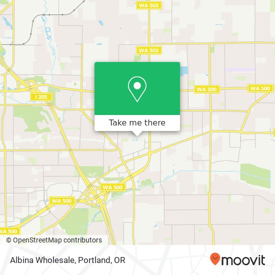 Albina Wholesale map