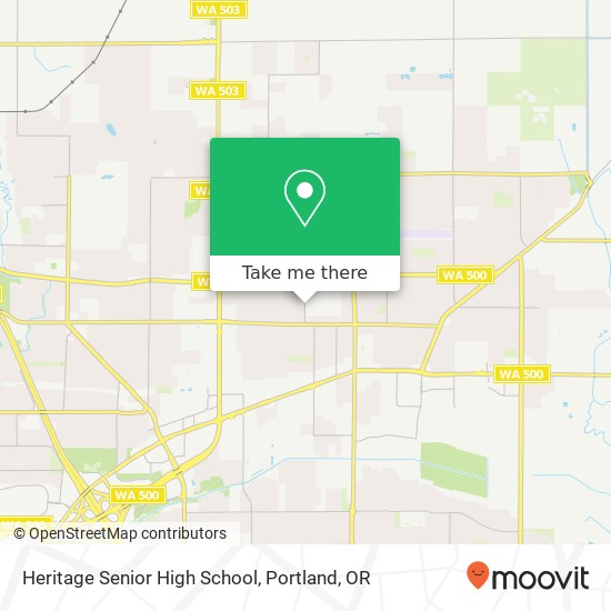 Heritage Senior High School map