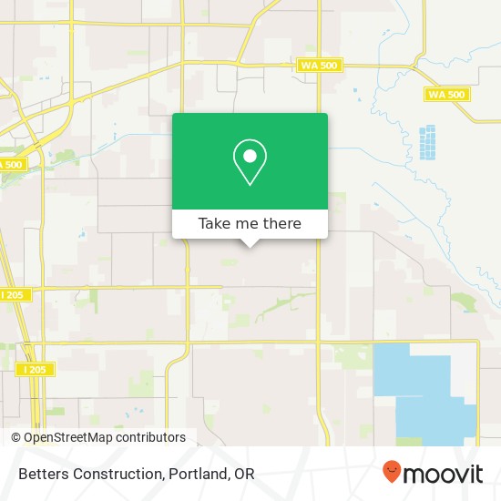 Betters Construction map