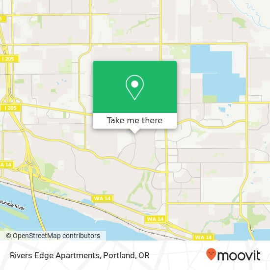 Mapa de Rivers Edge Apartments