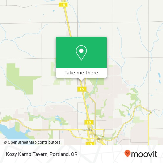 Kozy Kamp Tavern map