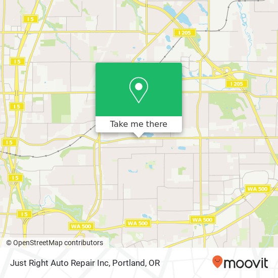 Just Right Auto Repair Inc map