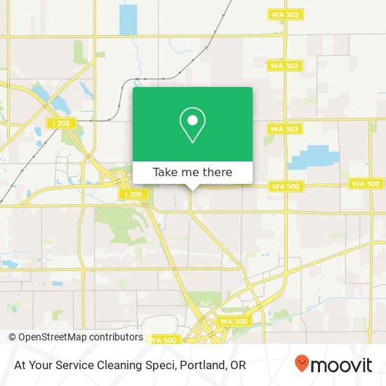 At Your Service Cleaning Speci map