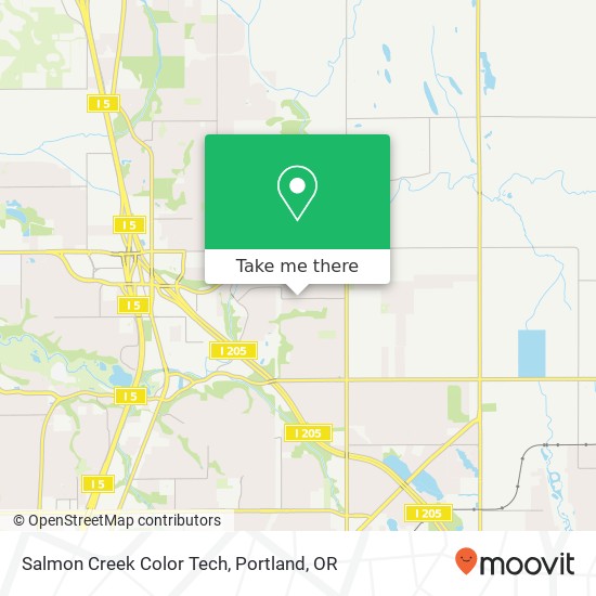 Mapa de Salmon Creek Color Tech