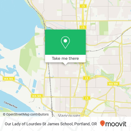 Our Lady of Lourdes-St James School map