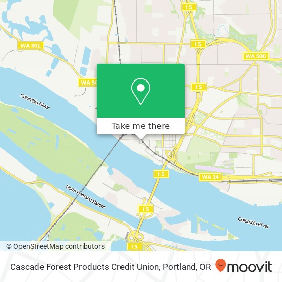 Cascade Forest Products Credit Union map