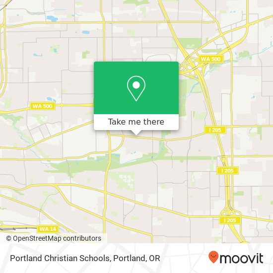 Mapa de Portland Christian Schools