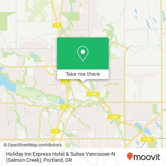 Mapa de Holiday Inn Express Hotel & Suites Vancouver-N (Salmon Creek)