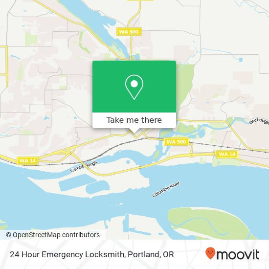 24 Hour Emergency Locksmith map