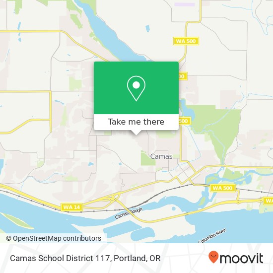 Camas School District 117 map