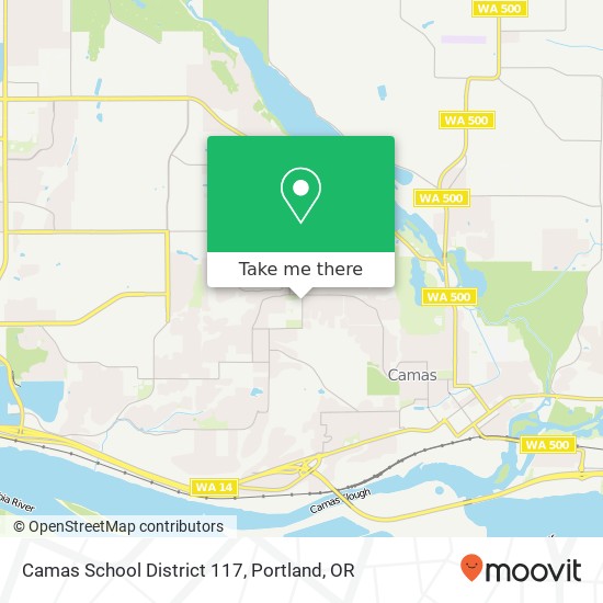 Mapa de Camas School District 117